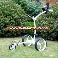 Remote control electric golf trolley